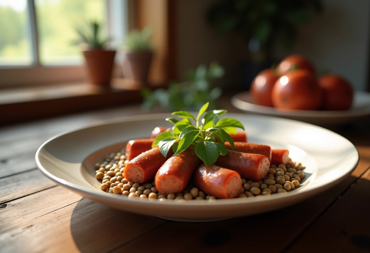 lentilles saucisse